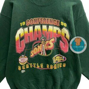 Seattle Supersonics 1996 Basketball Retro Fan Sweatshirt